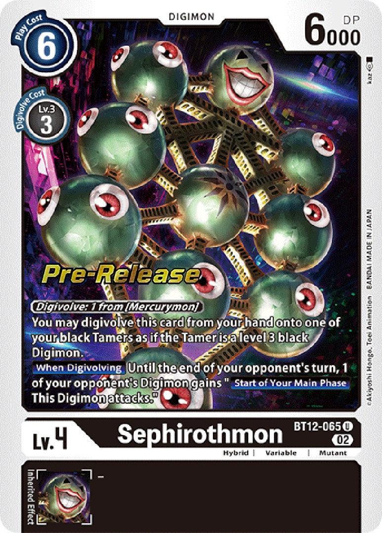 Sephirothmon [BT12-065] [Across Time Pre-Release Cards] - Paradise Hobbies LLC