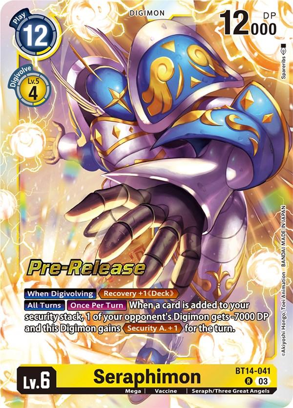 Seraphimon [BT14-041] [Blast Ace Pre-Release Cards] - Paradise Hobbies LLC