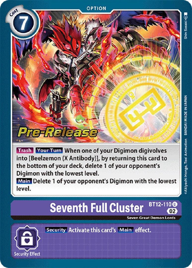 Seventh Full Cluster [BT12-110] [Across Time Pre-Release Cards] - Paradise Hobbies LLC