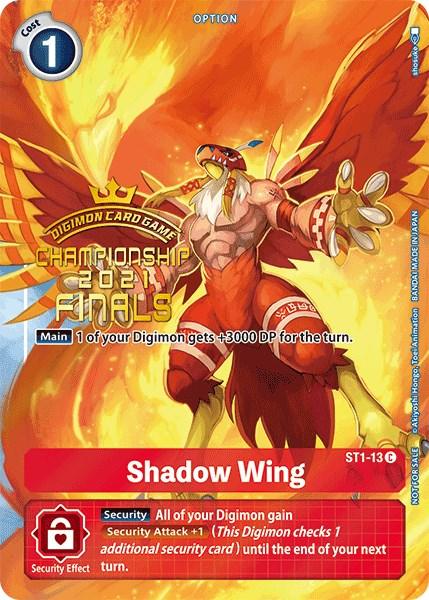 Shadow Wing [ST1-13] (2021 Championship Finals Tamer's Evolution Pack) [Starter Deck: Gaia Red Promos] - Paradise Hobbies LLC