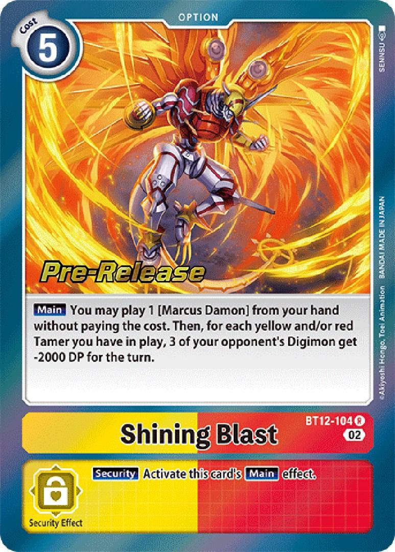 Shining Blast [BT12-104] [Across Time Pre-Release Cards] - Paradise Hobbies LLC