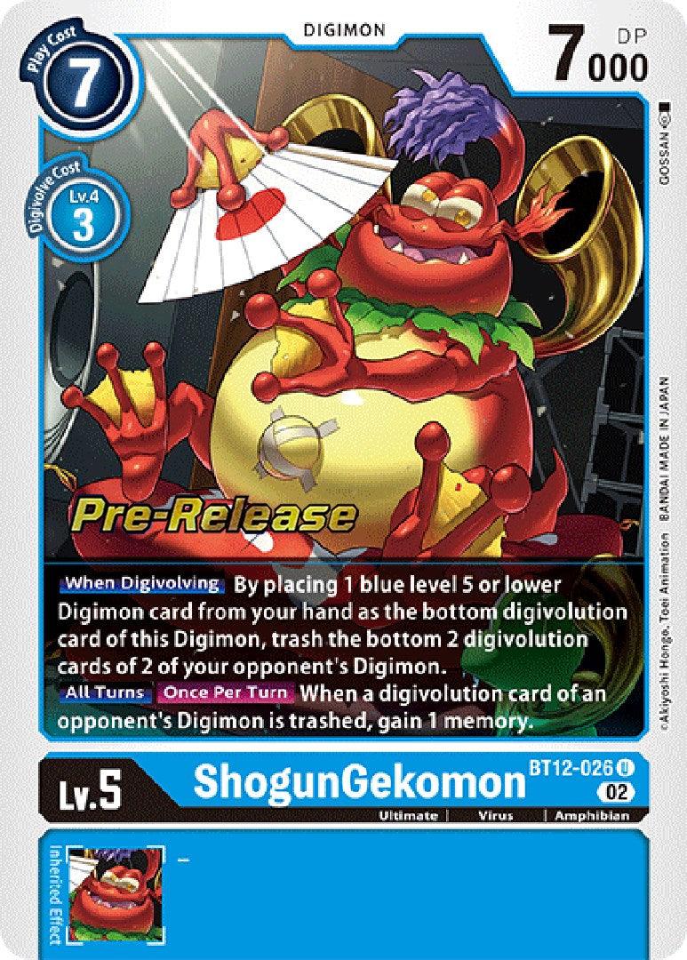 ShogunGekomon [BT12-026] [Across Time Pre-Release Cards] - Paradise Hobbies LLC