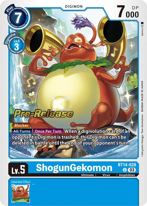 ShogunGekomon [BT14-028] [Blast Ace Pre-Release Cards] - Paradise Hobbies LLC