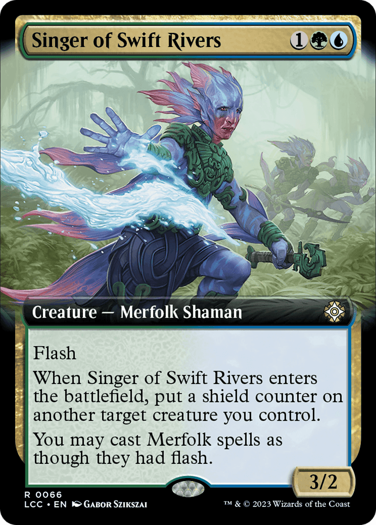 Singer of Swift Rivers (Extended Art) [The Lost Caverns of Ixalan Commander] - Paradise Hobbies LLC