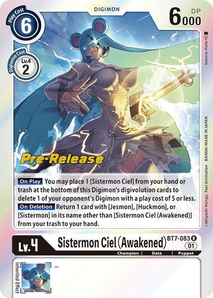 Sistermon Ciel (Awakened) [BT7-083] [Next Adventure Pre-Release Cards] - Paradise Hobbies LLC