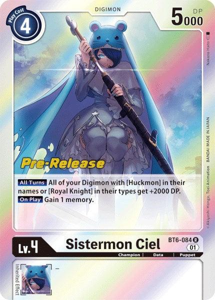 Sistermon Ciel [BT6-084] [Double Diamond Pre-Release Cards] - Paradise Hobbies LLC