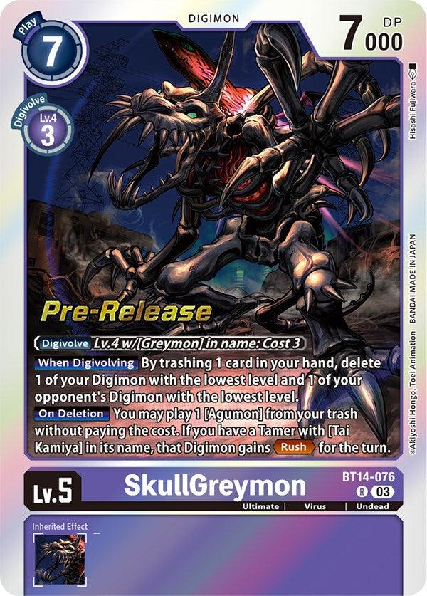 SkullGreymon [BT14-076] [Blast Ace Pre-Release Cards] - Paradise Hobbies LLC