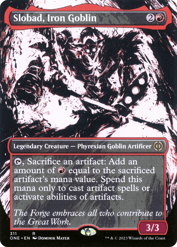 Slobad, Iron Goblin (Borderless Ichor) [Phyrexia: All Will Be One] - Paradise Hobbies LLC