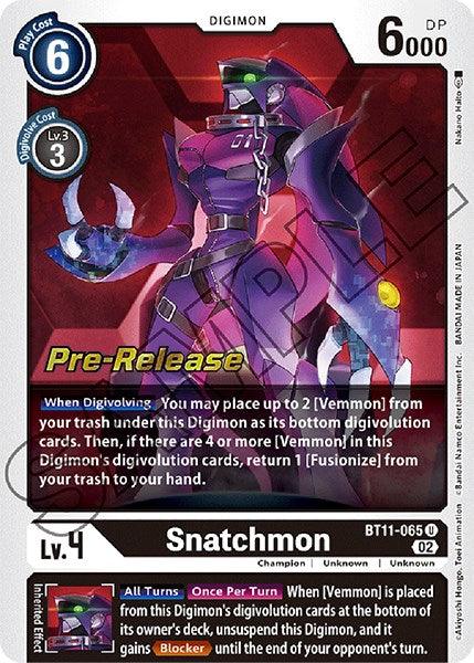 Snatchmon [BT11-065] [Dimensional Phase Pre-Release Promos] - Paradise Hobbies LLC