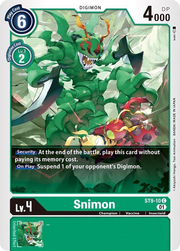 Snimon [ST9-10] [Starter Deck: Ultimate Ancient Dragon] - Paradise Hobbies LLC