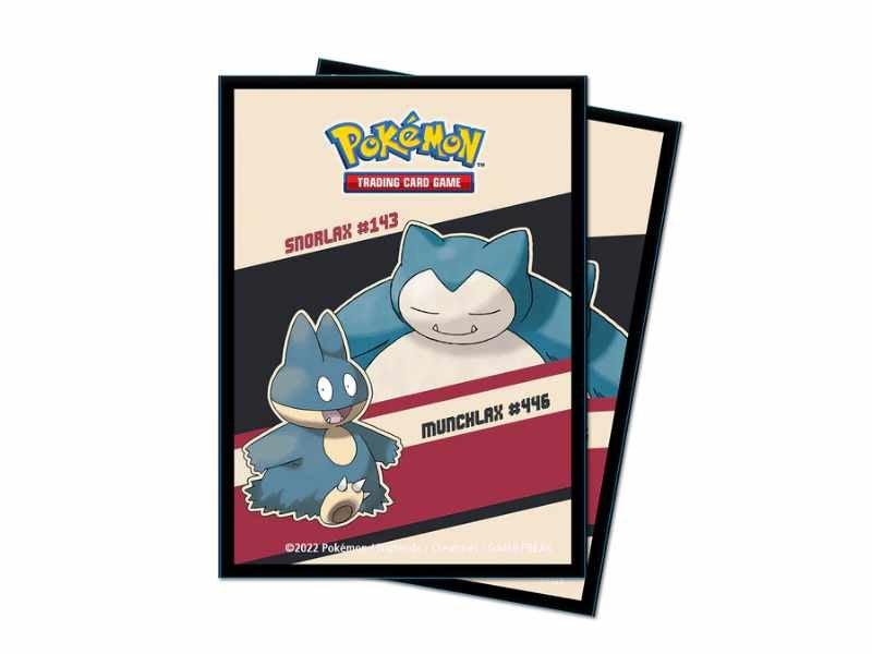 Snorlax and Munchlax Standard Deck Protector Sleeves (65ct) for Pokémon - Paradise Hobbies LLC