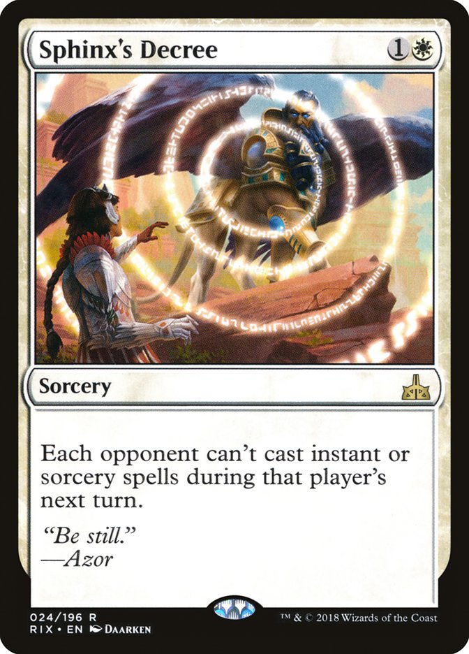 Sphinx's Decree [Rivals of Ixalan] - Paradise Hobbies LLC