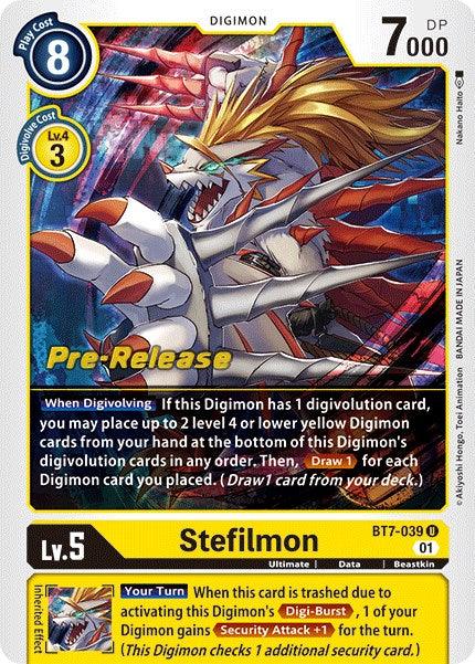 Stefilmon [BT7-039] [Next Adventure Pre-Release Cards] - Paradise Hobbies LLC