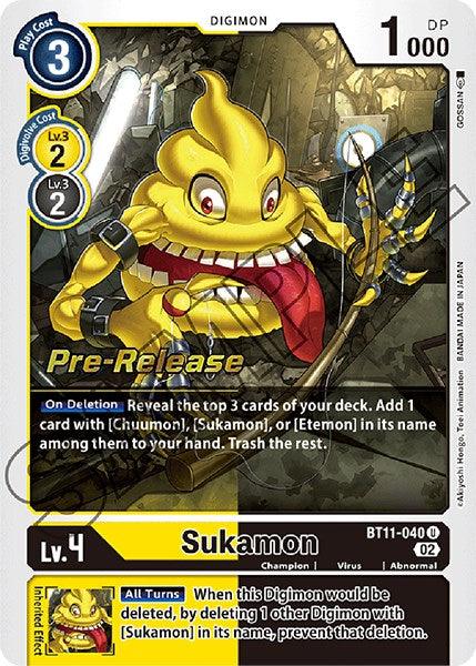 Sukamon [BT11-040] [Dimensional Phase Pre-Release Promos] - Paradise Hobbies LLC