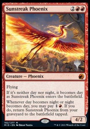 Sunstreak Phoenix (Promo Pack) [Innistrad: Midnight Hunt Promos] - Paradise Hobbies LLC