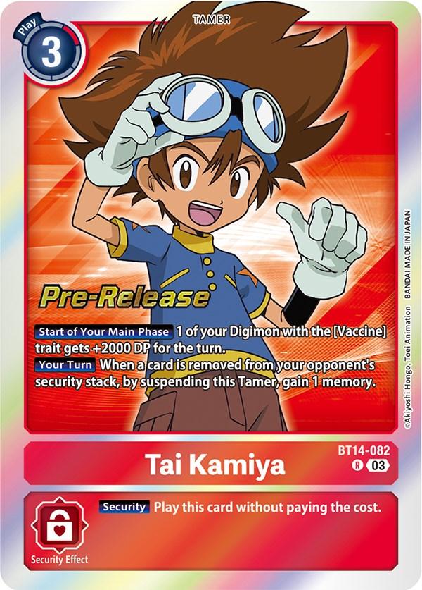 Tai Kamiya [BT14-082] [Blast Ace Pre-Release Cards] - Paradise Hobbies LLC