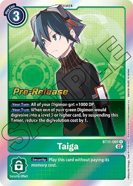 Taiga [BT11-091] [Dimensional Phase Pre-Release Promos] - Paradise Hobbies LLC