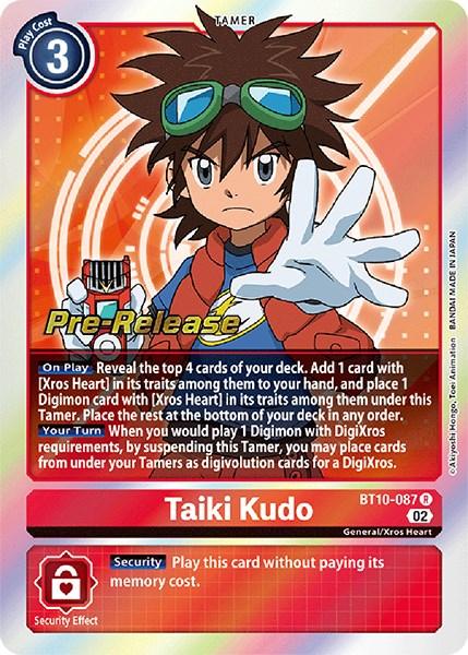 Taiki Kudo [BT10-087] [Xros Encounter Pre-Release Cards] - Paradise Hobbies LLC