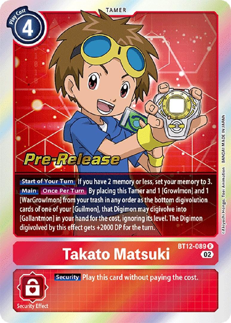 Takato Matsuki [BT12-089] [Across Time Pre-Release Cards] - Paradise Hobbies LLC