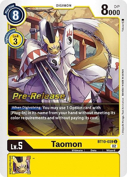 Taomon [BT10-039] [Xros Encounter Pre-Release Cards] - Paradise Hobbies LLC