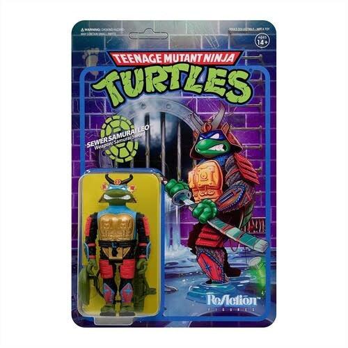 Teenage Mutant Ninja Turtles Samurai Leonardo 3 3/4-Inch ReAction Figure - Paradise Hobbies LLC