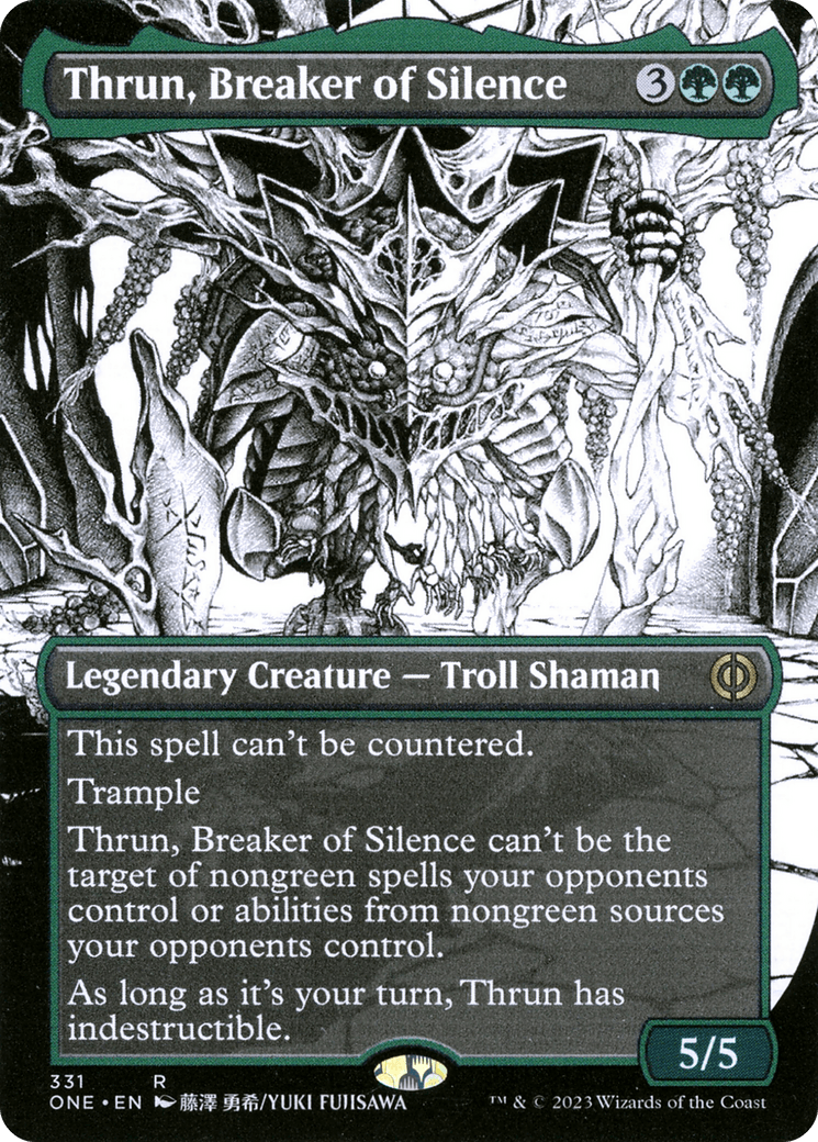 Thrun, Breaker of Silence (Borderless Manga) [Phyrexia: All Will Be One] - Paradise Hobbies LLC