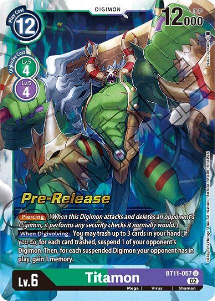 Titamon [BT11-057] [Dimensional Phase Pre-Release Promos] - Paradise Hobbies LLC