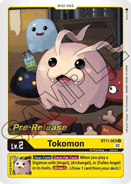 Tokomon [BT11-003] [Dimensional Phase Pre-Release Promos] - Paradise Hobbies LLC