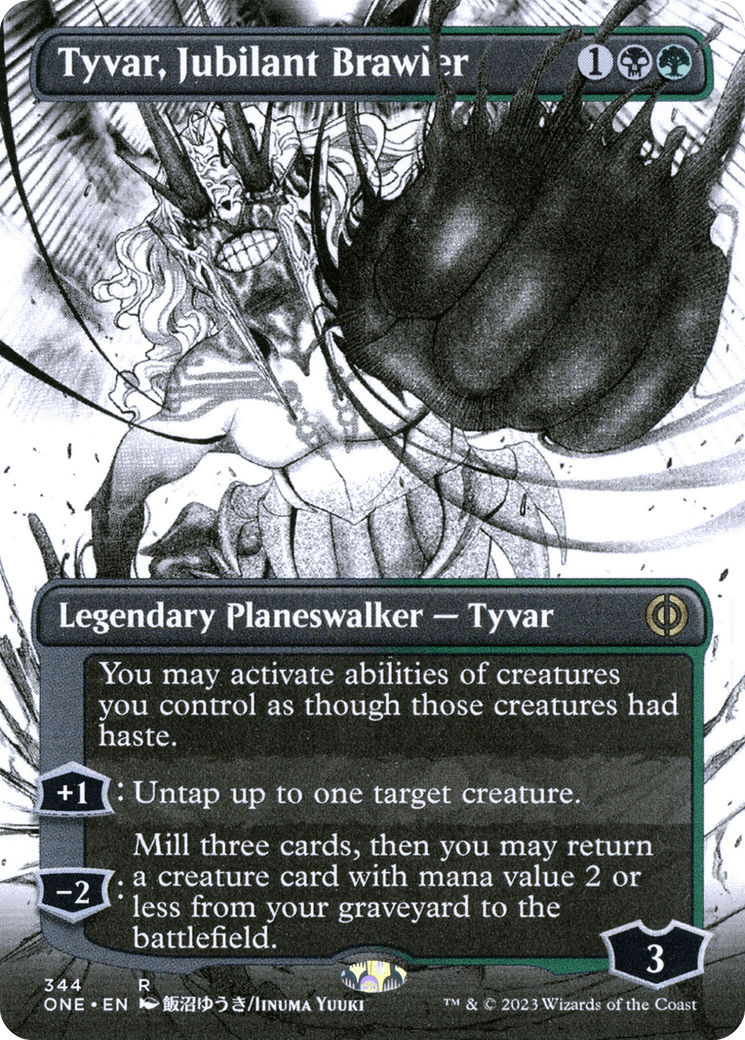 Tyvar, Jubilant Brawler (Borderless Manga) [Phyrexia: All Will Be One] - Paradise Hobbies LLC