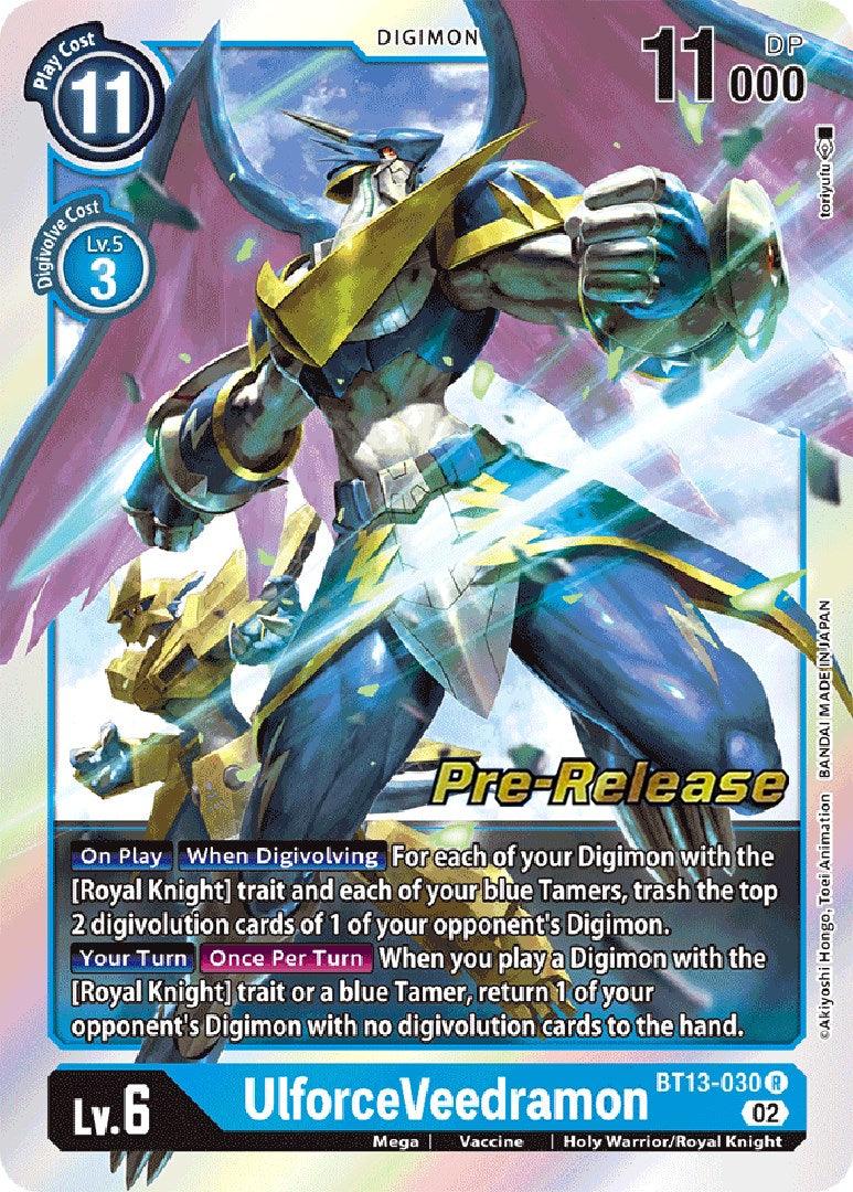 UlforceVeedramon [BT13-030] [Versus Royal Knight Booster Pre-Release Cards] - Paradise Hobbies LLC