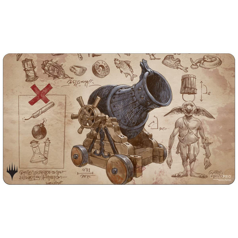 Ultra PRO: Playmat - Brothers War Schematic (Goblin Charbelcher) - Paradise Hobbies LLC