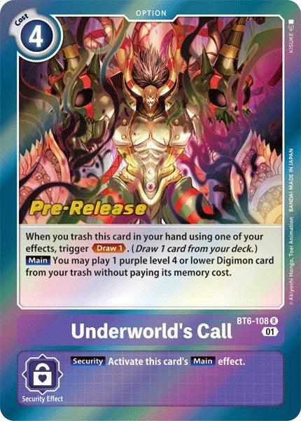 Underworld's Call [BT6-108] [Double Diamond Pre-Release Cards] - Paradise Hobbies LLC