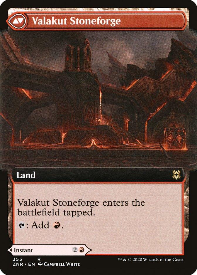 Valakut Awakening // Valakut Stoneforge (Extended Art) [Zendikar Rising] - Paradise Hobbies LLC