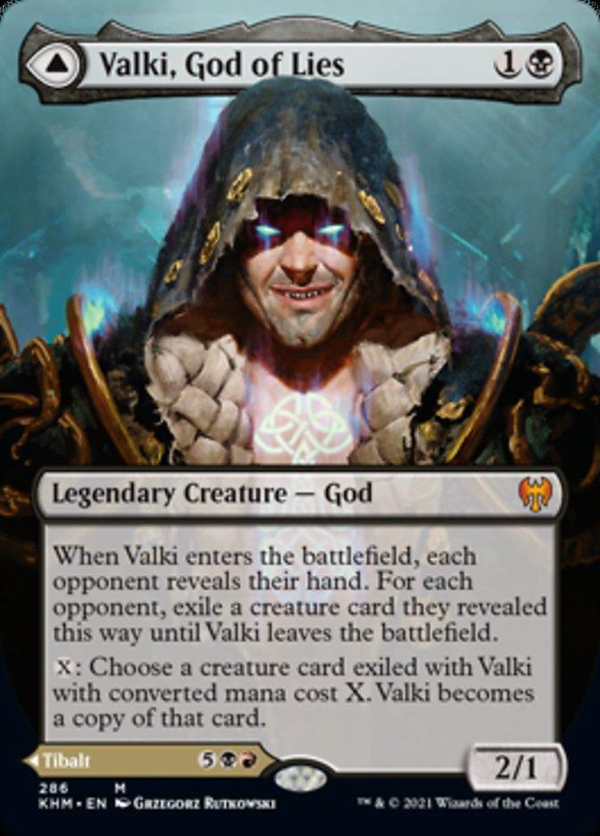 Valki, God of Lies // Tibalt, Cosmic Impostor (Borderless) [Kaldheim] - Paradise Hobbies LLC