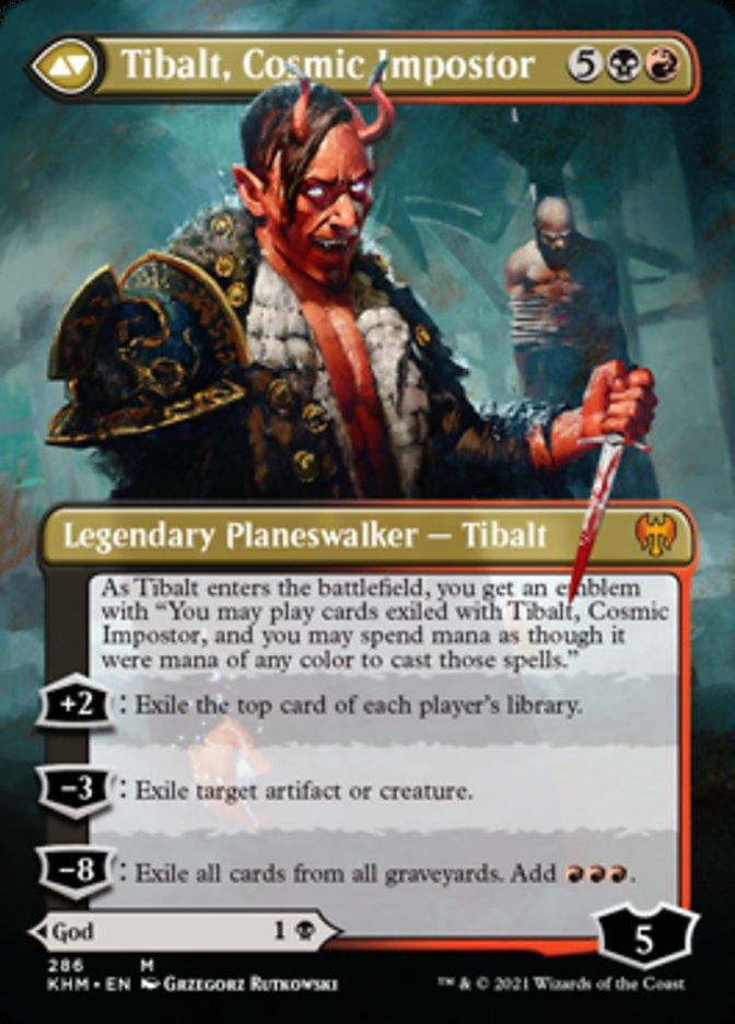 Valki, God of Lies // Tibalt, Cosmic Impostor (Borderless) [Kaldheim] - Paradise Hobbies LLC