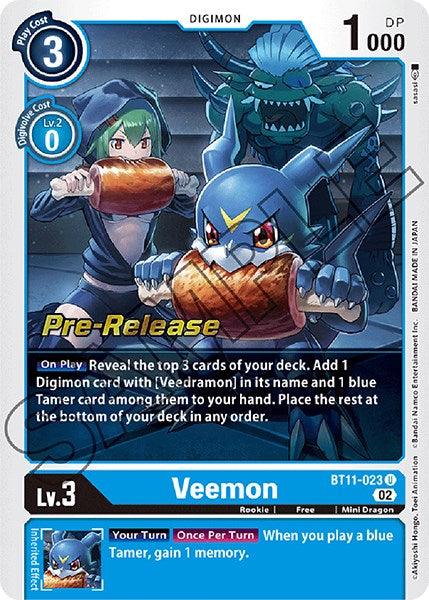 Veemon [BT11-023] [Dimensional Phase Pre-Release Promos] - Paradise Hobbies LLC