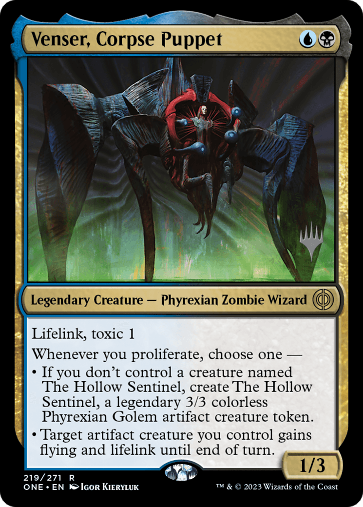 Venser, Corpse Puppet (Promo Pack) [Phyrexia: All Will Be One Promos] - Paradise Hobbies LLC