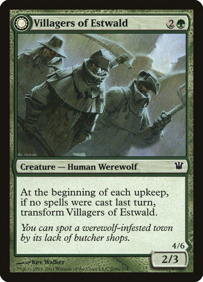 Villagers of Estwald // Howlpack of Estwald [Innistrad] - Paradise Hobbies LLC