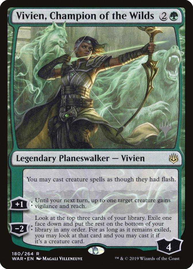 Vivien, Champion of the Wilds (Promo Pack) [War of the Spark Promos] - Paradise Hobbies LLC