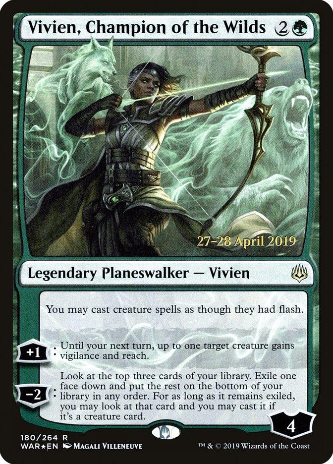 Vivien, Champion of the Wilds [War of the Spark Prerelease Promos] - Paradise Hobbies LLC