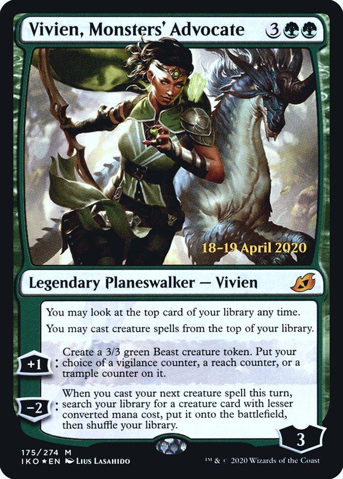 Vivien, Monsters' Advocate [Ikoria: Lair of Behemoths Prerelease Promos] - Paradise Hobbies LLC