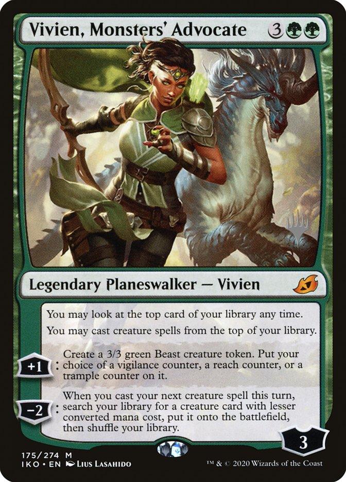 Vivien, Monsters' Advocate (Promo Pack) [Ikoria: Lair of Behemoths Promos] - Paradise Hobbies LLC