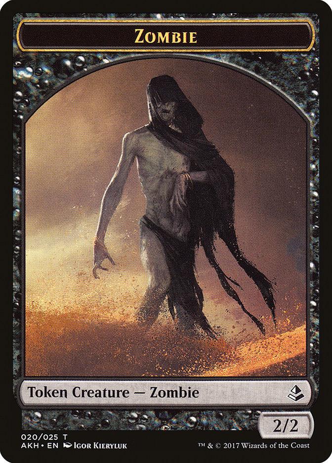 Vizier of Many Faces // Zombie Double-Sided Token [Amonkhet Tokens] - Paradise Hobbies LLC