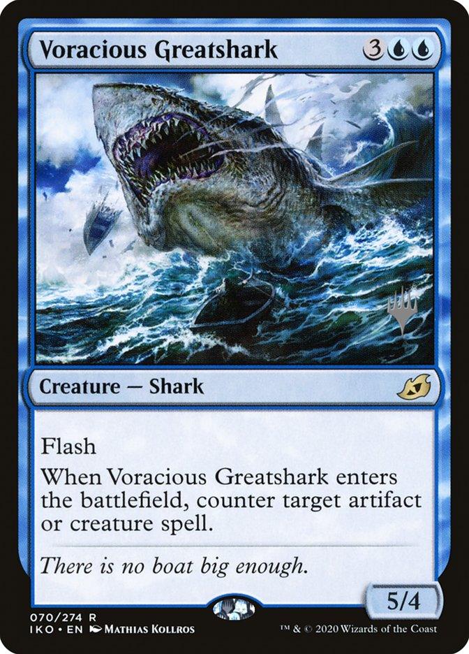 Voracious Greatshark (Promo Pack) [Ikoria: Lair of Behemoths Promos] - Paradise Hobbies LLC