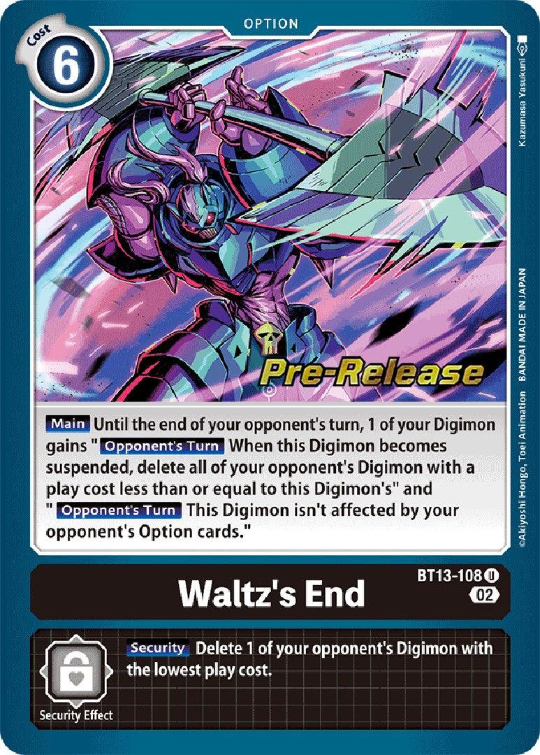 Waltz's End [BT13-108] [Versus Royal Knight Booster Pre-Release Cards] - Paradise Hobbies LLC