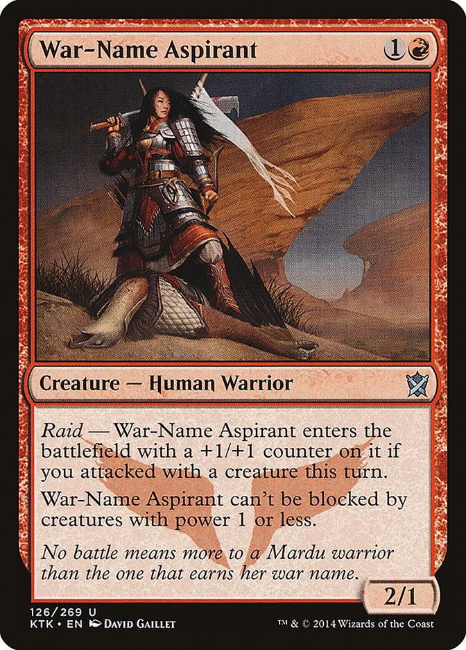 War-Name Aspirant [Khans of Tarkir] - Paradise Hobbies LLC