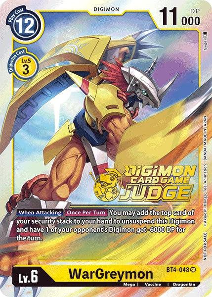 WarGreymon [BT4-048] (Judge Pack 1) [Great Legend Promos] - Paradise Hobbies LLC