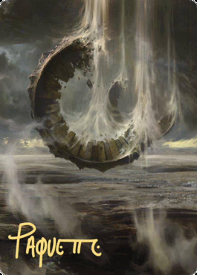 Wasteland Art Card (Gold-Stamped Signature) [Zendikar Rising Art Series] - Paradise Hobbies LLC