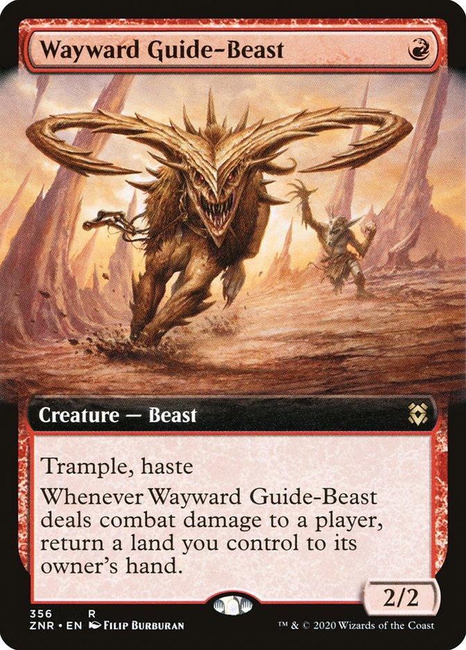 Wayward Guide-Beast (Extended Art) [Zendikar Rising] - Paradise Hobbies LLC