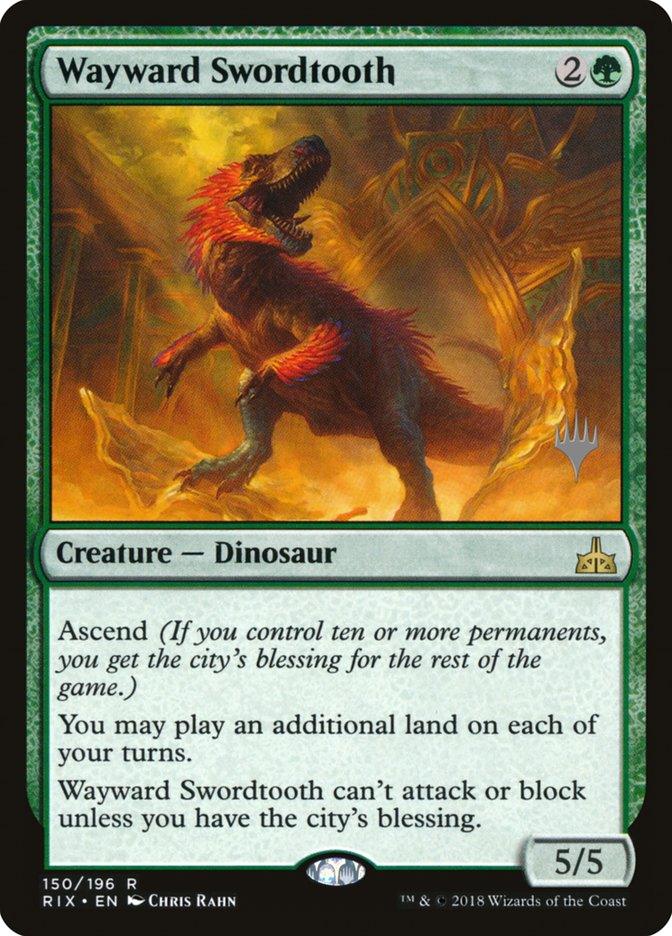 Wayward Swordtooth (Promo Pack) [Rivals of Ixalan Promos] - Paradise Hobbies LLC